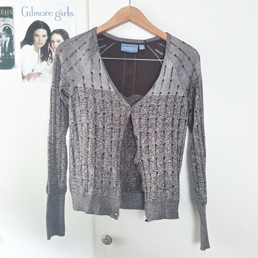 Gray/brown Women's Cardigan